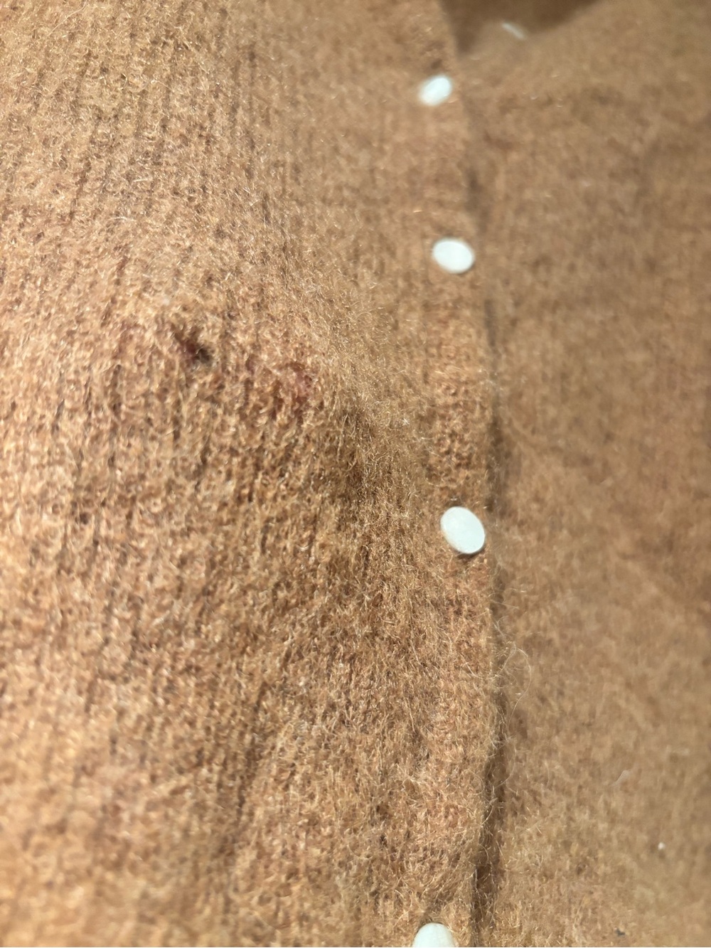 Sézane Brown Gaspard Cardigan XS – Small wear and tear (See Photos) - Picture 5 of 8